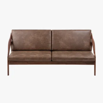Modern Wooden Hotel Lounge Living Room Sofa