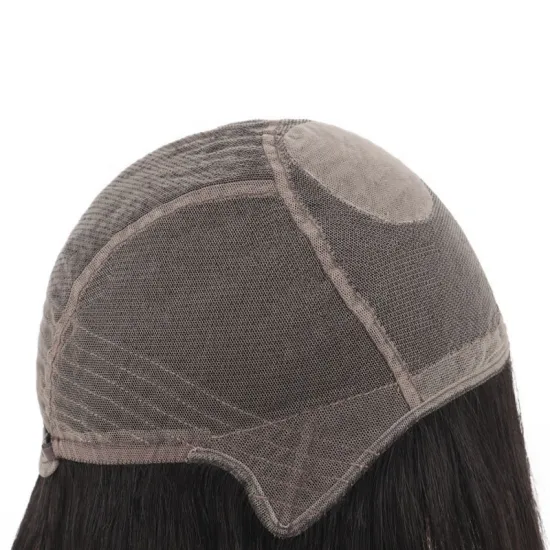 100% Virgin Human Hair Breathable Alopecia Wig with Multi-Directional Silk Top: Ready to Ship Medical Wigs