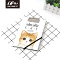 Custom adorable cat style cute A5 clipboard binding loose leaf notebook hardcover diary