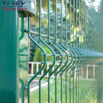 Outdoor Metal Material 3D Bending Curved Welded Steel Wire Mesh Fence