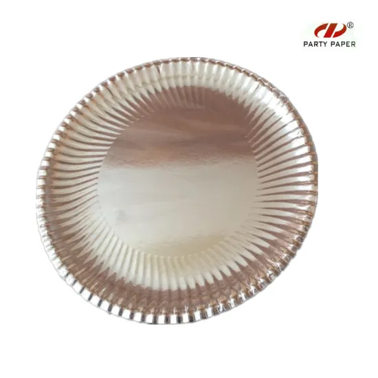 12 Inch Silver Round Shape Paper Tray