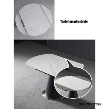 Juego de mesa de comedor extensible Rock Slate Plate