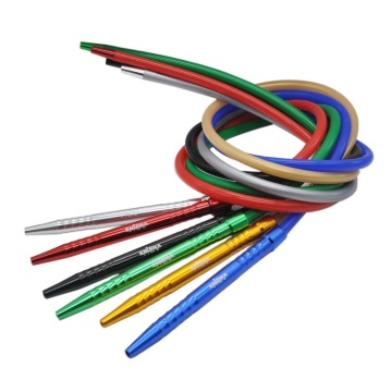 Nargile Narguile Sheesha Chicha Accessories Silicone Hookah Shisha Hose With 280MM Aluminum Stem