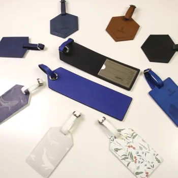 Custom Double Sided Sublimation Luggage Tags with Logo
