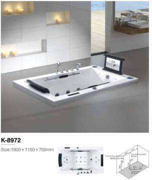 Bañera cuadrada pequeña personalizada 100 cm - Jakuzi Underground simple