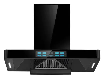 Nanno Black Large Suction 90cm T Type Range Hood for Kitchen