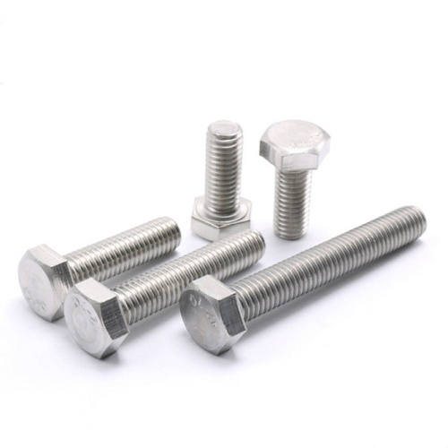 din933 plain and slivery hex bolt