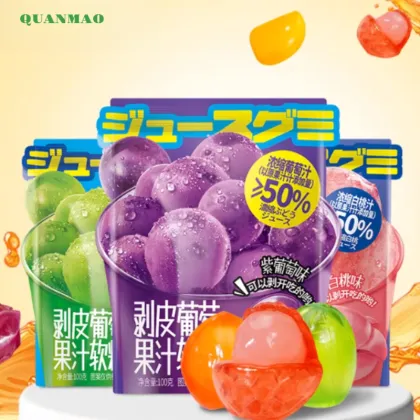 Delicious Peelable Gummy Candy with Juice