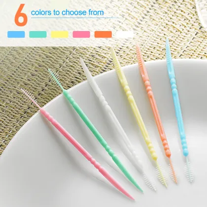 TIGARL Portable Reusable Dental Floss Picks & Interdental Brushes