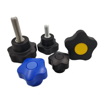 plastic lobe nut knurled star clamping knob 5/16 -18