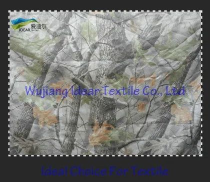 realtree print suede fabric/camouflage print suede