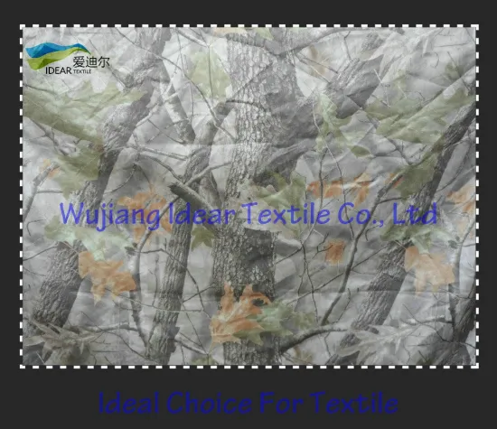 realtree print suede fabric/camouflage print suede