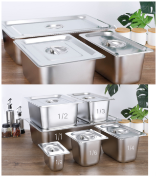Chefmax Commercial Kitchen Equipment - Stainless Steel GN Pan Set for Hotels and Restaurants