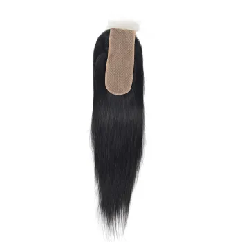 Wholesale Cuticles Aligned Remy 2*6 Silk Base Closure,100% Human Hair Vendor With Bundles and Closure Silk Base