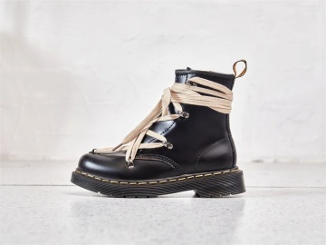 2021 new cross lace side zipper Martin boots
