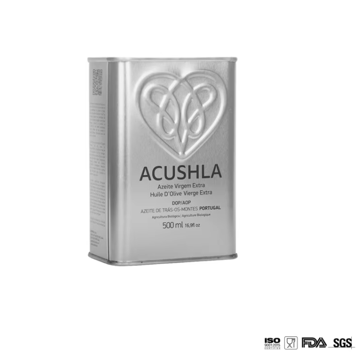 DADI Square Narrow 500ml Olive Oil Tin Container