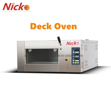Guangzhou Nicko Commercial Bakery Machine 1 Deck 4 Trays Gas Bread Pizza Oven