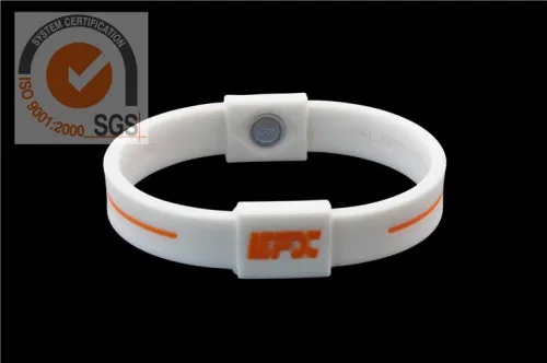 Sport Colorful Silicone Powerful Wrist Brand In Colorful Printed 