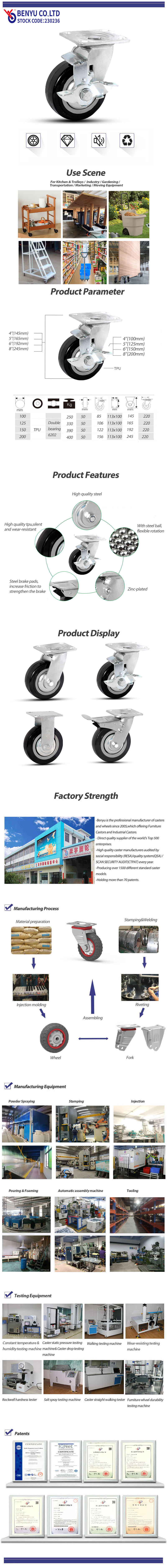 Side Brake Caster