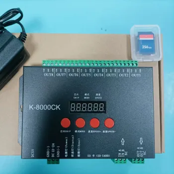8 Ports LED Controller K8000CK SD Self-Programming Mode