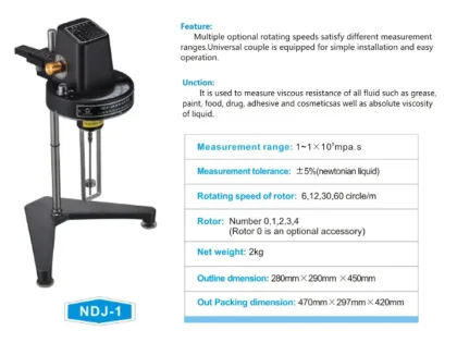 NDJ-1 Pointer Viscometer Viscosity Meter