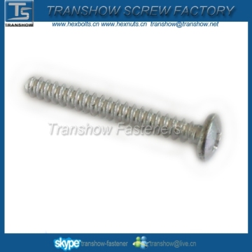 Mushroom head self tapping screws