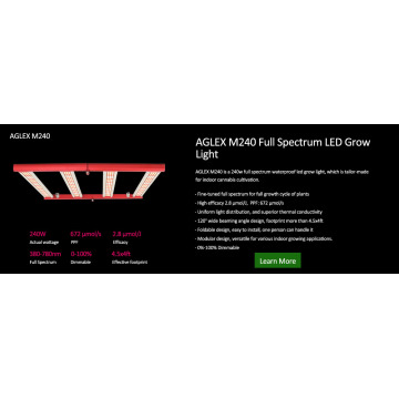 AGLEX 240W Grow Light para la tienda de cultivo