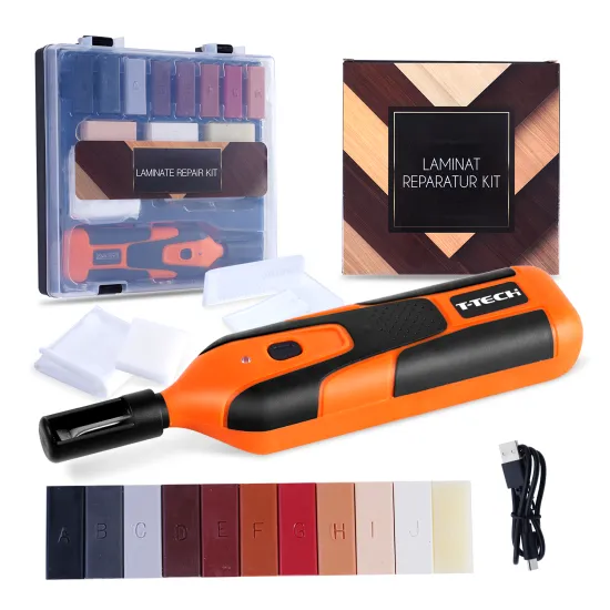 3.7V Laminated Floor Repair Kit: Melting Tool for Scratch, Crack, and Stain Fix on Wood, Laminate, and Furniture Surfaces