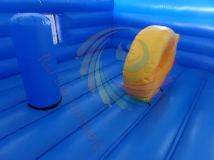 Inflatable moon jumps simple bouncer house for kids
