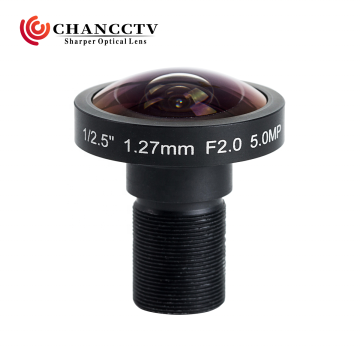 Fisheye Lens 185 Degree M12 with IR Cut Filter for 1/2.5" Sensor 1.27mm