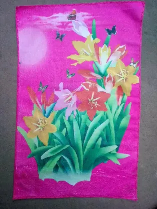 Floral Printed Towel For Kitchen Microfiber Towels