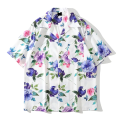 Schnelltrocknungskurzes Säulen-Floral Hawaii Casual Shirt