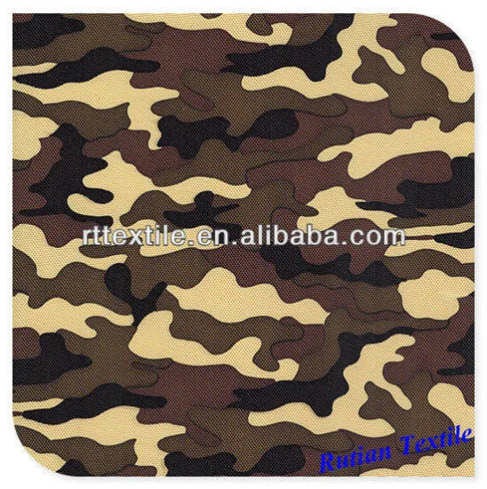 Army oxford 600D PU coated fabric