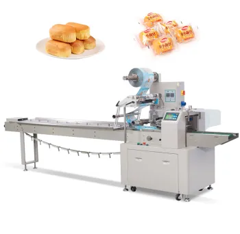Automatic Horizontal Pillow Packing Machine for Bread, Cake, Donut, Croissant, and Bun with Nitrogen Air Filling in Plastic Bags