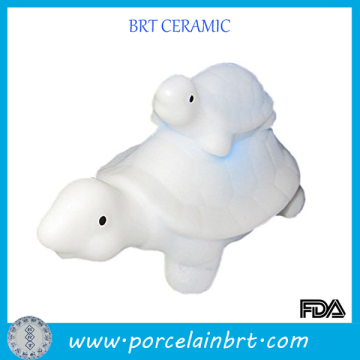 White porcelain turtle promotional gift item