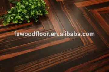 multi-layered ebony parkett flooring