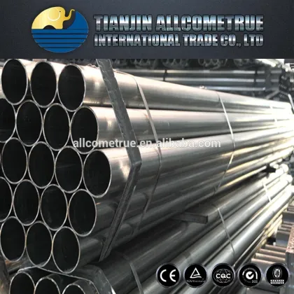 Galvanized steel pipe and fluid pipeline