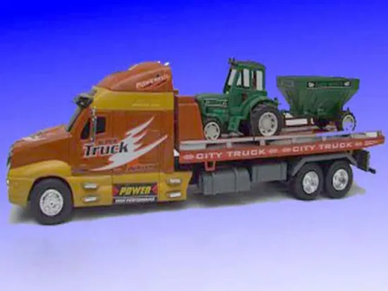 INERTIAL FLAT CAR IN THE FARMER