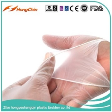 clear color disposable vinyl gloves