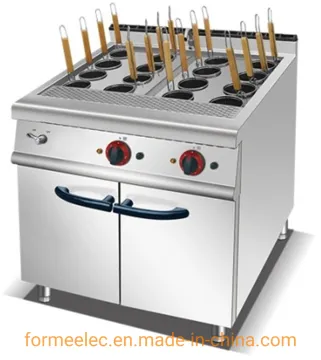 Vertical Electric Noodle Cooker 16 Basket Electric Pasta Cooker with Cabinet