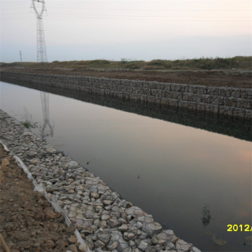 2x1x1m Galvanized PVC Coated Gabion Basket For Sell