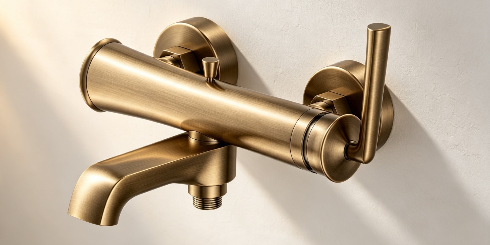 Exposed Shower Mixer with Spout