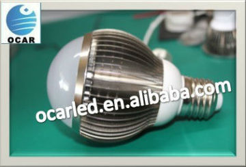 Fin-type Heat Sink E27 Power LED Bulb 7W