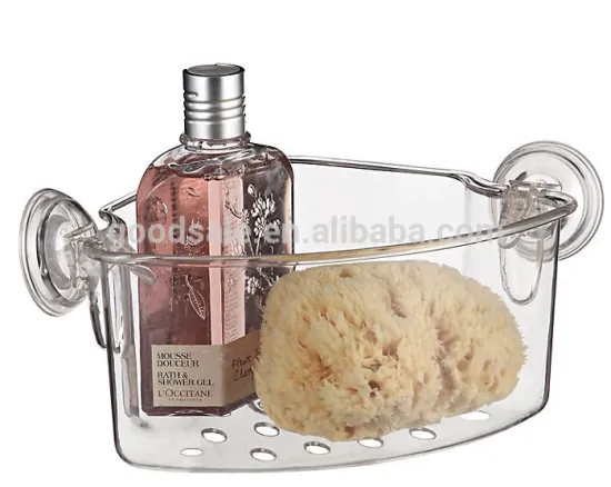 Powerlock Suction Corner Basket Clear