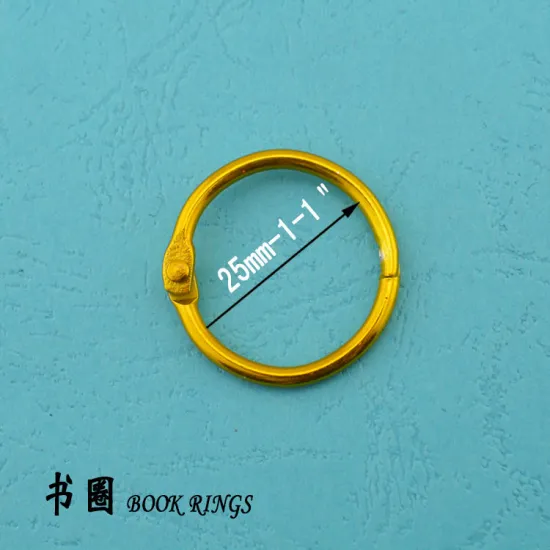 metallic color book ring