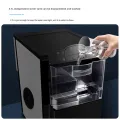 Kleiner Desktop-Eisbereiter mit Touchpad-Steuerung aus Edelstahl