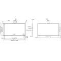 Painel de tela de toque capacitivo de 43 polegadas