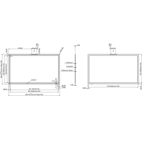 43inch capacitive Touch Screen panel