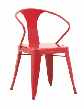 Tolix Restaurant Dining Marais Side Metal Industrial Chair (Fs-D502 Khaki)