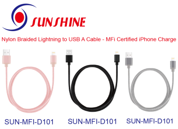 mfi Certified Nylon Braided Lightning Cable